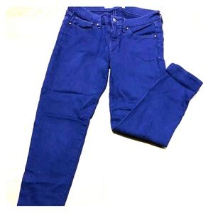 Women Uniqlo Purple Low Rise Skinny Jeans Sz 24